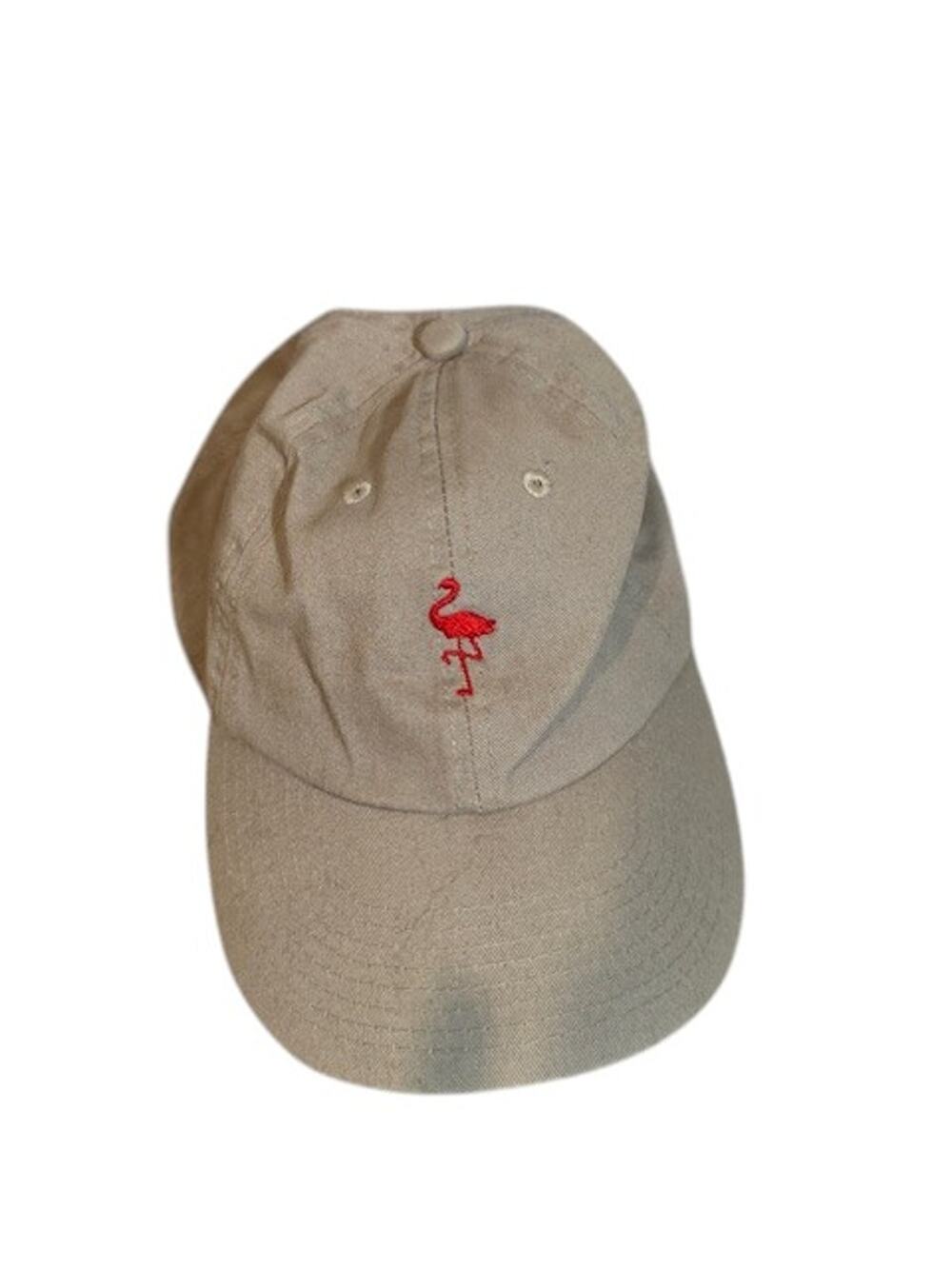 Empyre Beige Pink Flamingo Adjustable Baseball Hat Men